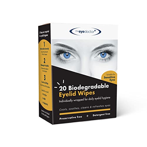 Eyelid Wipes -  Lindrande ögonlocksrengöring - 20 biologiskt nedbrytbara