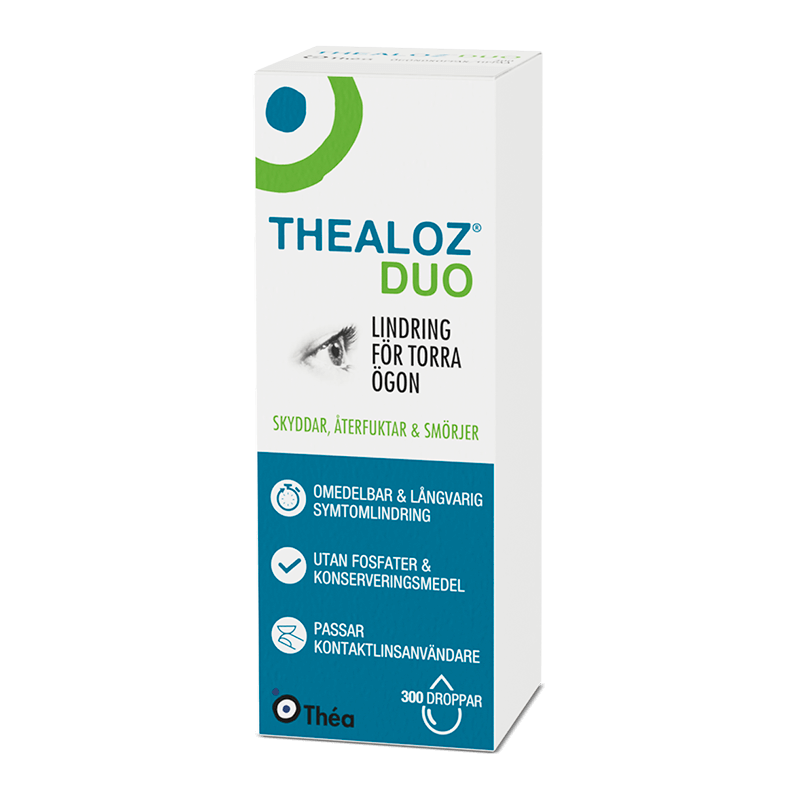 Thealoz Duo - ögondroppar som smörjer och återfunktar